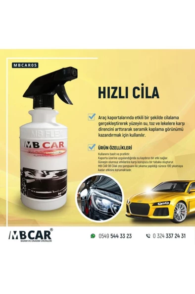 MBFLEX MB Car Araç Hızlı Cila 0.5Lt - 2