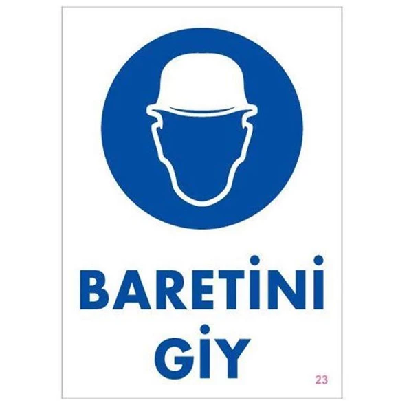 Baretini Giy Uyarı İkaz Levhası Pvc 25 x 35 cm - 2