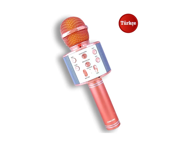C-8500 Sihirli Bluetooth Karaoke Mikrofon Usb Kart Girişi - 3