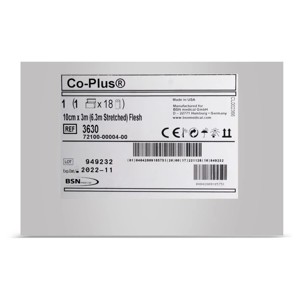 Co Plus 10cm x 6,3m Bsn Cohesive Kompresyon Bandajı Ten Rengi - 4