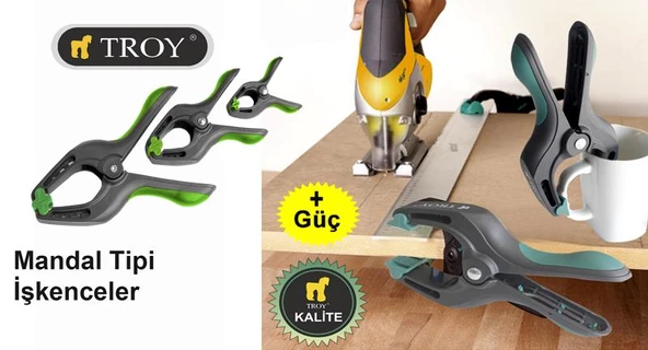 TROY 25059 Mandal Tipi İşkence (225mm) Mengene 1 Adet - 2