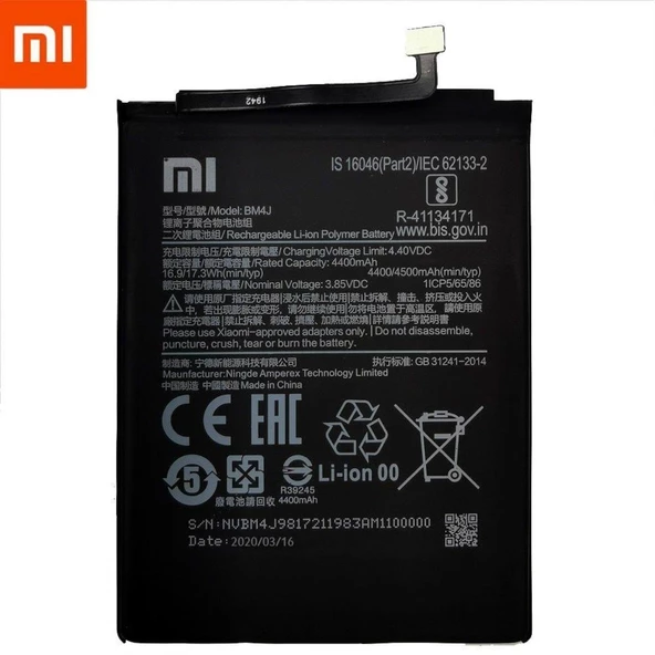 Xiaomi Redmi Note 8 Pro BM4J Batarya Pil Orjinal