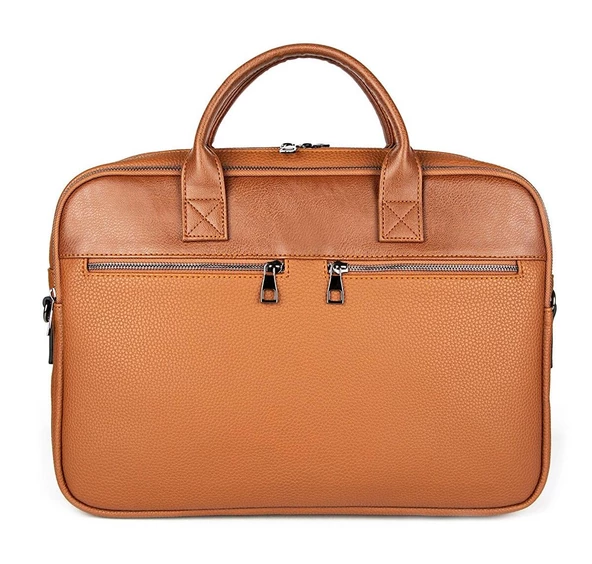 Unisex 15.6'' Deri Evrak ve Laptop Çantası - 2