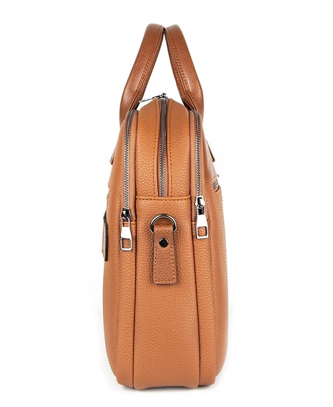 Unisex 15.6'' Deri Evrak ve Laptop Çantası - 3