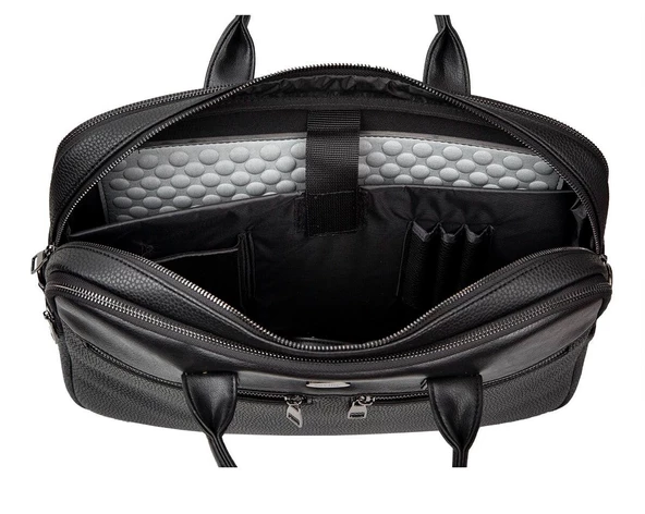 Unisex 15.6'' Deri Evrak ve Laptop Çantası - 7