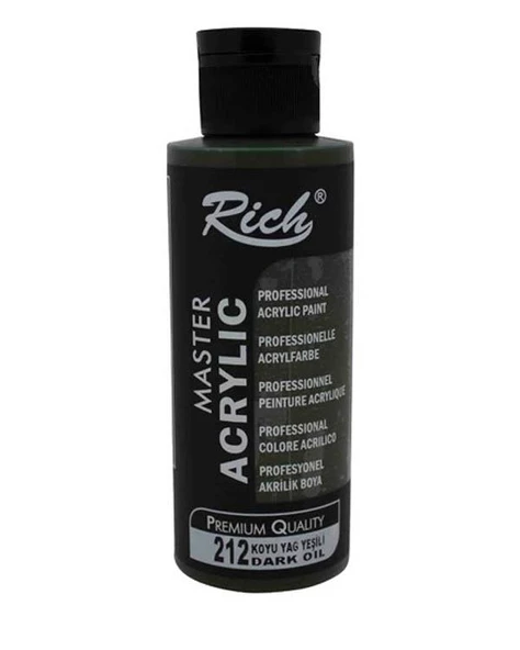 Rich Master Akrilik Boya Koyu Yağ Yeşili 120ml