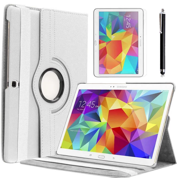 Galaxy Tab 4 10.1 T530 Zore Dönebilen Standlı Tablet Kılıfı - 3