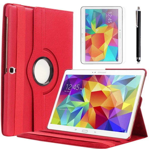 Galaxy Tab 4 10.1 T530 Zore Dönebilen Standlı Tablet Kılıfı - 4