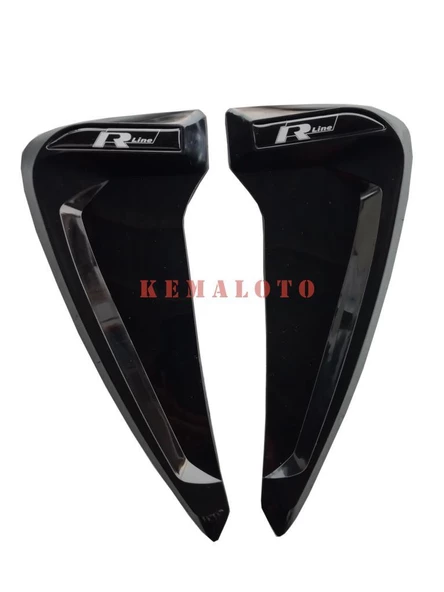 Çamurluk Venti Çamurluk Rüzgarlığı Piano Black 2 Adet Logolu - 6