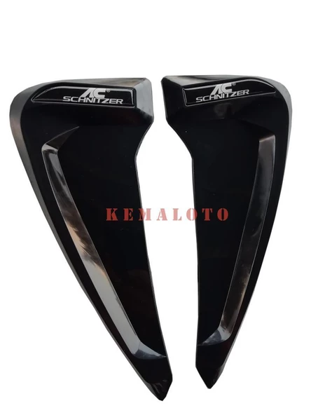 Çamurluk Venti Çamurluk Rüzgarlığı Piano Black 2 Adet Logolu - 9