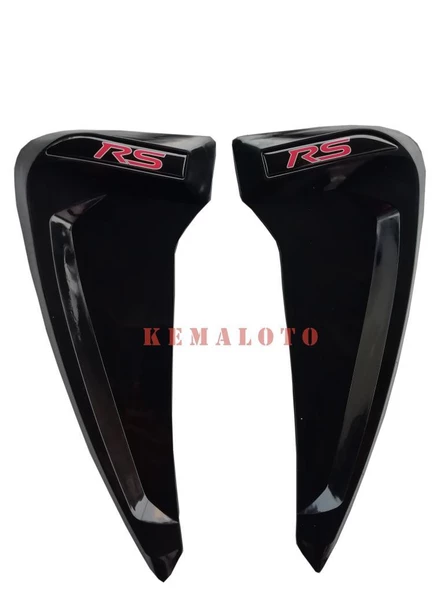 Çamurluk Venti Çamurluk Rüzgarlığı Piano Black 2 Adet Logolu - 8
