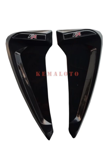 Çamurluk Venti Çamurluk Rüzgarlığı Piano Black 2 Adet Logolu - 4