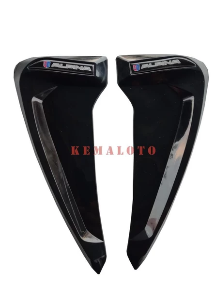 Çamurluk Venti Çamurluk Rüzgarlığı Piano Black 2 Adet Logolu - 2