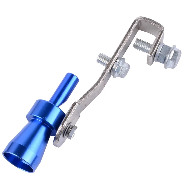 Turbo Islık Sesi Veren Egzoz Aparatı Islık Egsoz Mavi - 2