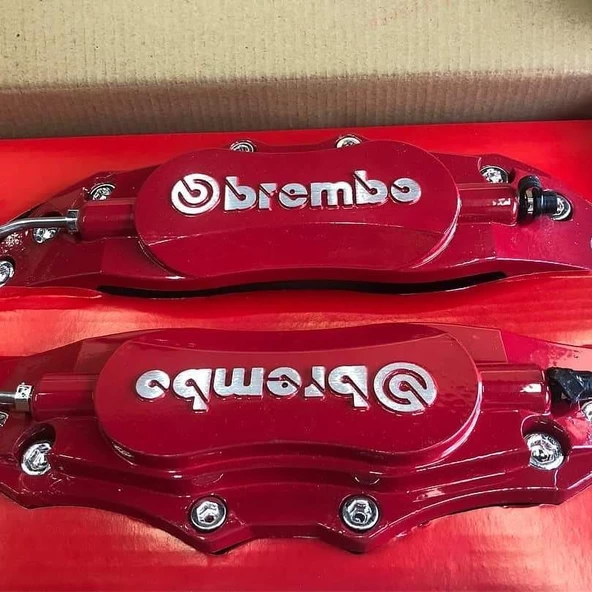 Brembo Metal Kaliper Kapagı Kırmızı 2'li Set - 2