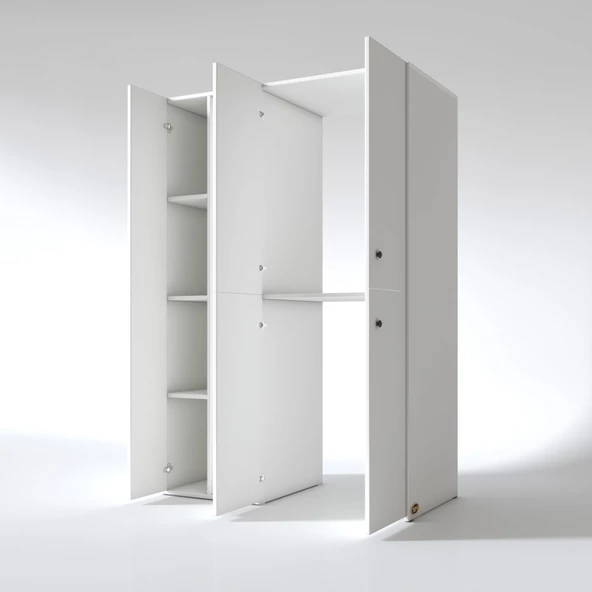 Kenzlife çamaşır-kurutma makinesi dolabı kapaklı yaromira byz 180*120*60 banyo arkalıksız - 7