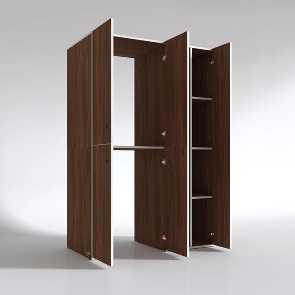 Kenzlife çamaşır-kurutma makinesi dolabı kapaklı yaromira cvz 180*120*60 banyo arkalıksız - Resim 7