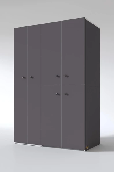 Kenzlife çamaşır-kurutma makinesi dolabı kapaklı yaromira gri 180*120*60 banyo arkalıksız - Resim 4