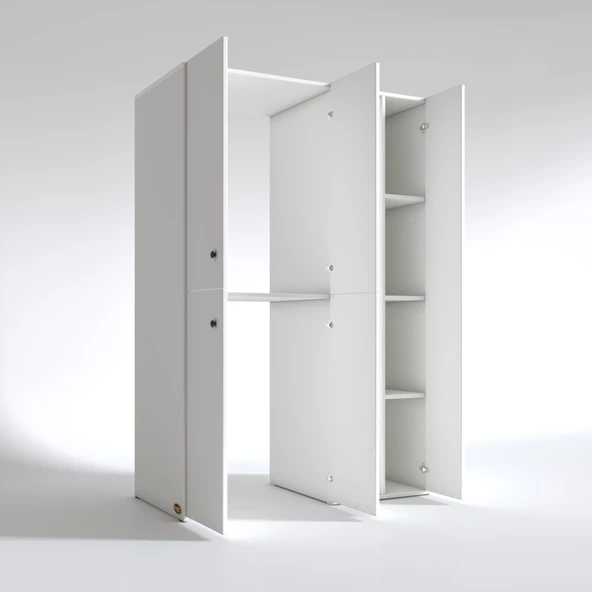 Kenzlife çamaşır-kurutma makinesi dolabı kapaklı yaromira byz 180*120*60 banyo arkalıksız - 3
