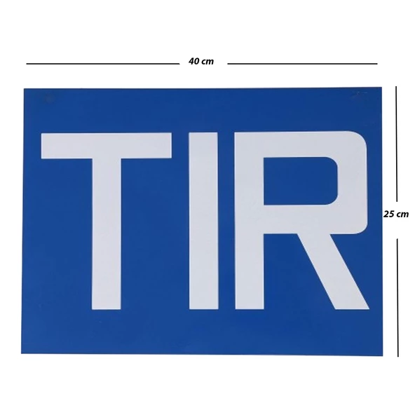 ADR Tır Yazısı Uyarı Levhası Etiketi Alüminyum Mavi 25 x 40 Cm - 2