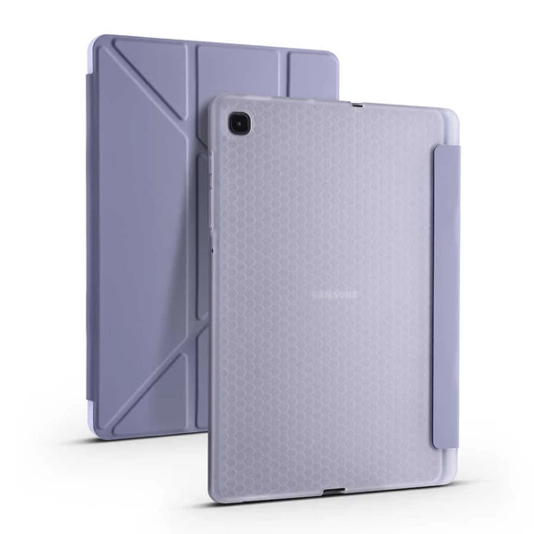 Galaxy Tab S6 Lite P610 Kılıf Tri Folding Smart Kalem Standlı - 8