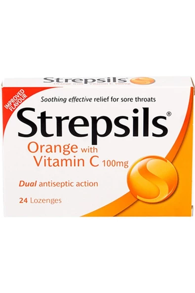 Strepsil Portakal & C Vitamini Aromalı 24 Pastil