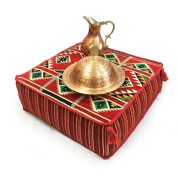 Shark Anatolia Şark Köşesi Masası Puf Kilim Kırmızı - 6