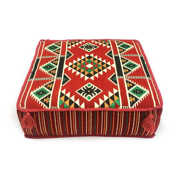 Shark Anatolia Şark Köşesi Masası Puf Kilim Kırmızı - 2