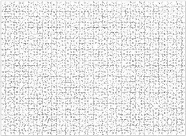 Nova Puzzle 1000 Parça Beyaz İmkansız Puzzle - Fantastik Kesim - Profesyonellere Özel - Resim 3