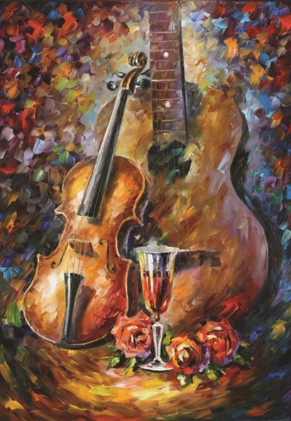 Anatolian 500 Parça Gitar ve Keman Puzzle