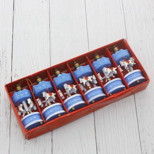 6 Adet 3x7.5cm Minik Atlı Karınca Süs - 8