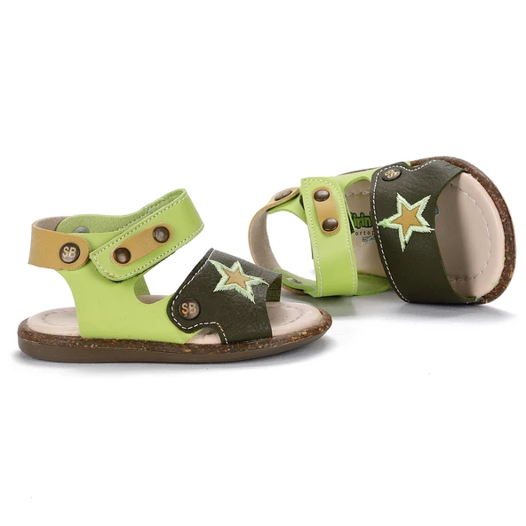 Kiko Kids Günlük Erkek Çocuk İlk Adım Sandalet Şb 243-50 Haki - Yeşil