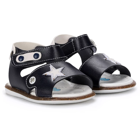 Kiko Kids Günlük Erkek Çocuk İlk Adım Sandalet Şb 243-50 Lacivert - Beyaz - 3
