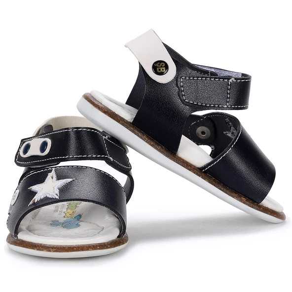 Kiko Kids Günlük Erkek Çocuk İlk Adım Sandalet Şb 243-50 Lacivert - Beyaz - 2