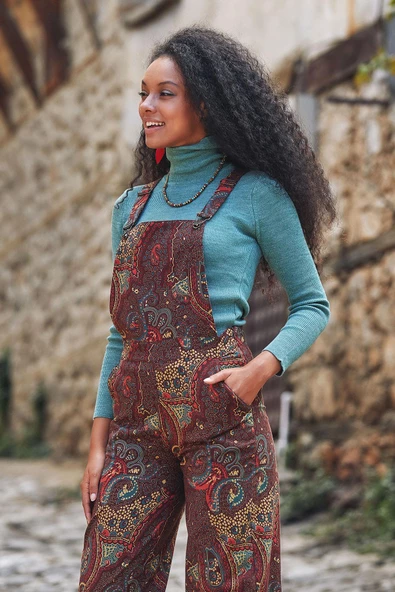 Bol Paça Salopet Kadın Tulum - 3