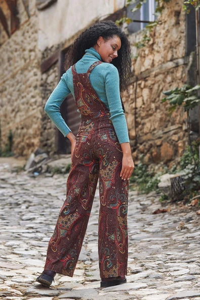 Bol Paça Salopet Kadın Tulum - 4