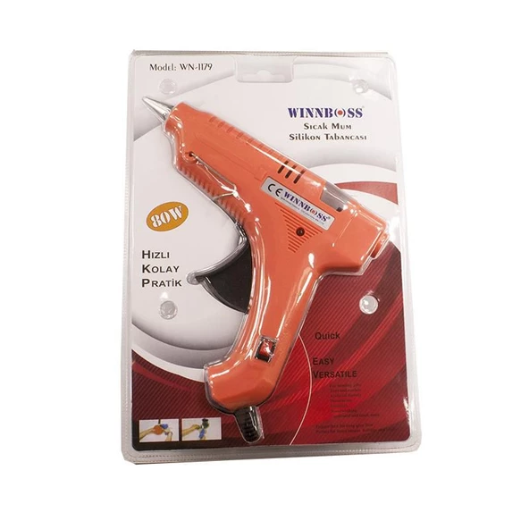 Wınnboss Silikon Tabancası Kalın 10Mm 80W Wn-1179-Kırmızı