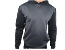 Kolları Siyah Spor Gri Sweatshirt - Resim 5