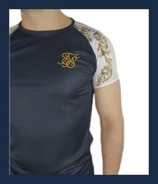 Boyu Uzun Oval Kesim Şeritli Lacivert T-shirt - 4