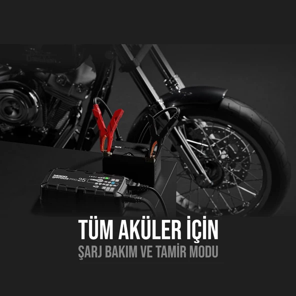 NOCO GENIUSPRO25 6V/12V/24V 1000A Akıllı Akü Şarj ve Akü Bakım/Desülfatör/Power Supply - 5