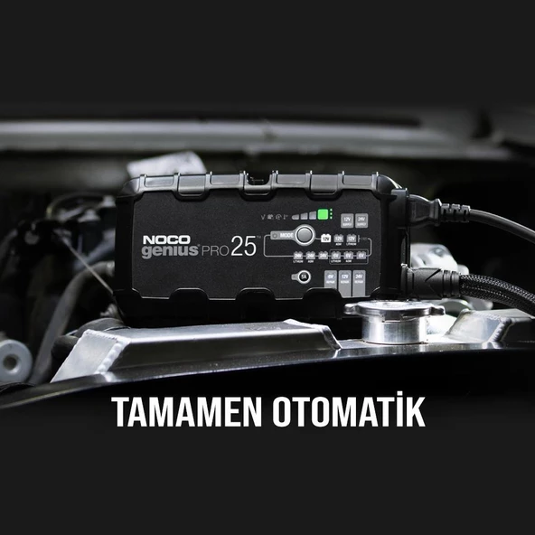 NOCO GENIUSPRO25 6V/12V/24V 1000A Akıllı Akü Şarj ve Akü Bakım/Desülfatör/Power Supply - 10