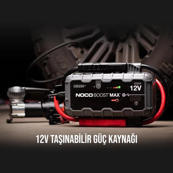 NOCO Genius GB250 12V 5250Amp Ultrasafe Lityum Akü Takviye + Powerbank + Led Lamba - 7