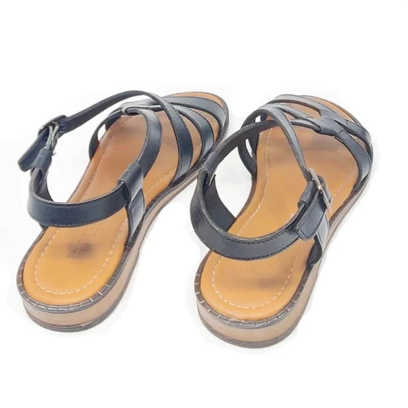 Janestt Kadın Hakiki Deri Sandalet 180-1491 - 9