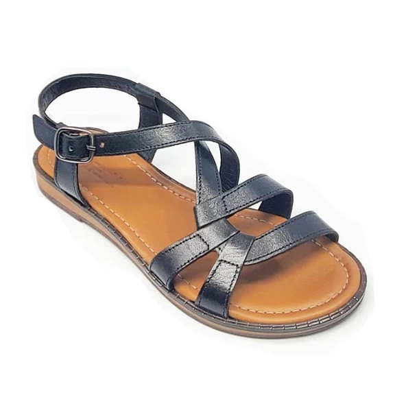 Janestt Kadın Hakiki Deri Sandalet 180-1491 - 6