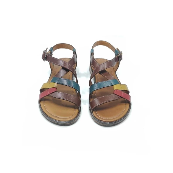 Janestt Kadın Hakiki Deri Sandalet 180-1491 - 3