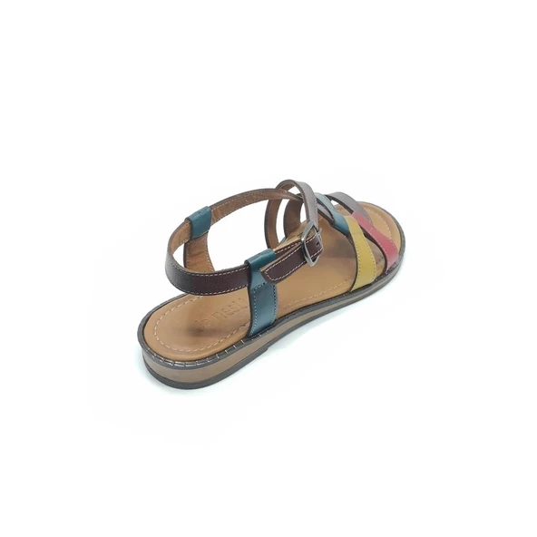 Janestt Kadın Hakiki Deri Sandalet 180-1491 - 5