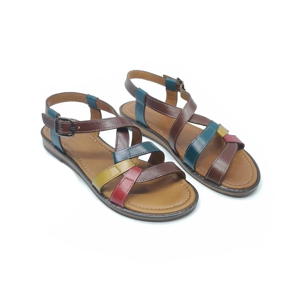 Janestt Kadın Hakiki Deri Sandalet 180-1491 - 2