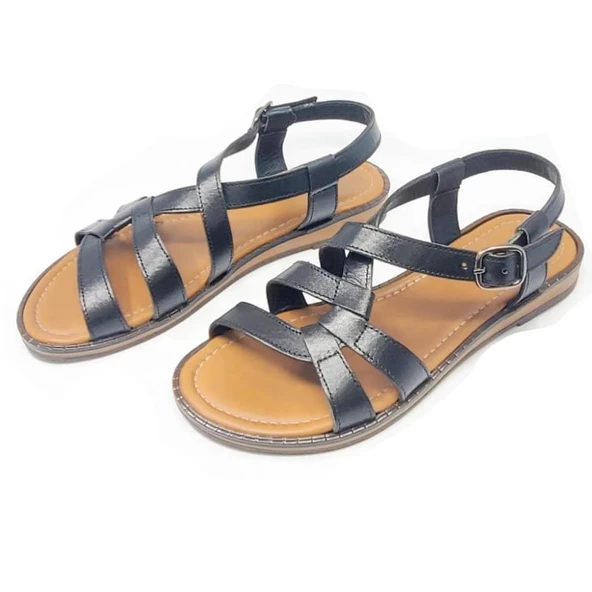 Janestt Kadın Hakiki Deri Sandalet 180-1491 - 8