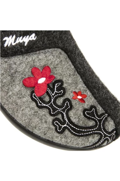 Muya Maia 31900-001 Anatomik Taban Kadın Ev Terliği Siyah 36-40 - 4