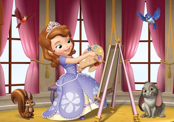 Disney Sofia (Sofia the First) Lisanslı Kutulu Puzzle/Yapboz 50 Parça - 2